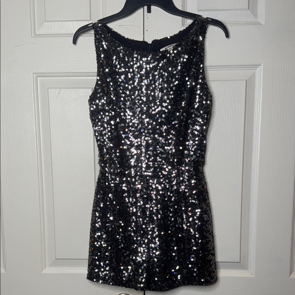 BB Dakota Black Sequin Romper